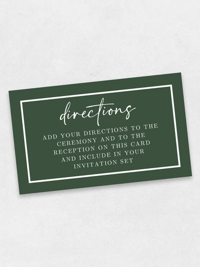 Direction Cards