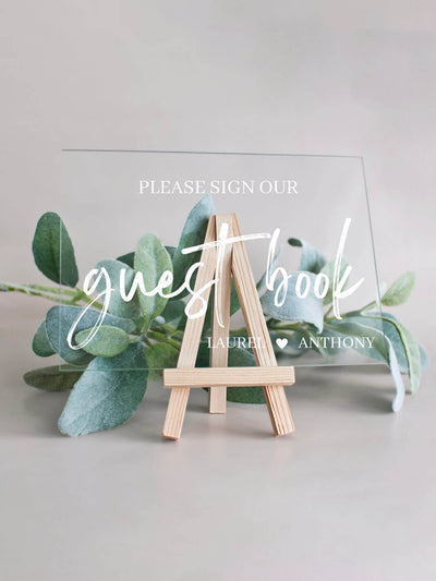 guest book sign with names wedding sign