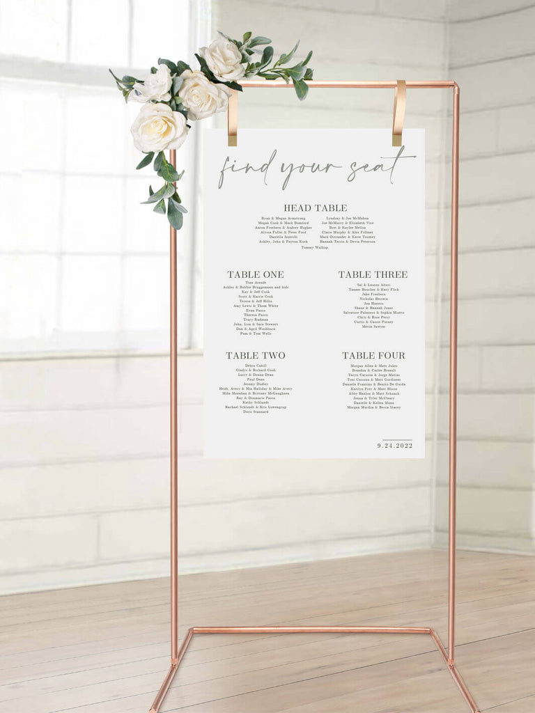 Copper Stand With Hooks Wedding Seating Chart Wedding Sign Stand Welcome  Sign Stand Seating Chart Stand 
