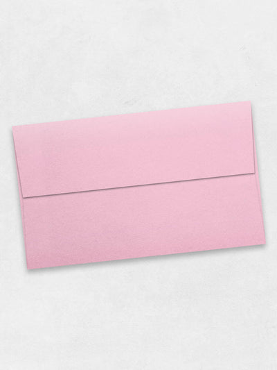 rose quartz metallic colored a1 envelope