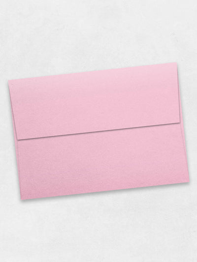 rose quartz metallic colored a7 envelope