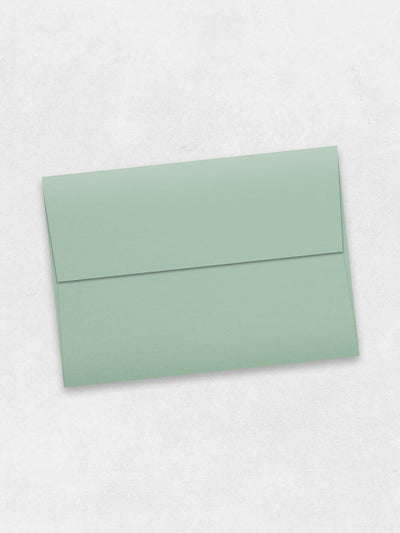 sage green colored a4 envelope