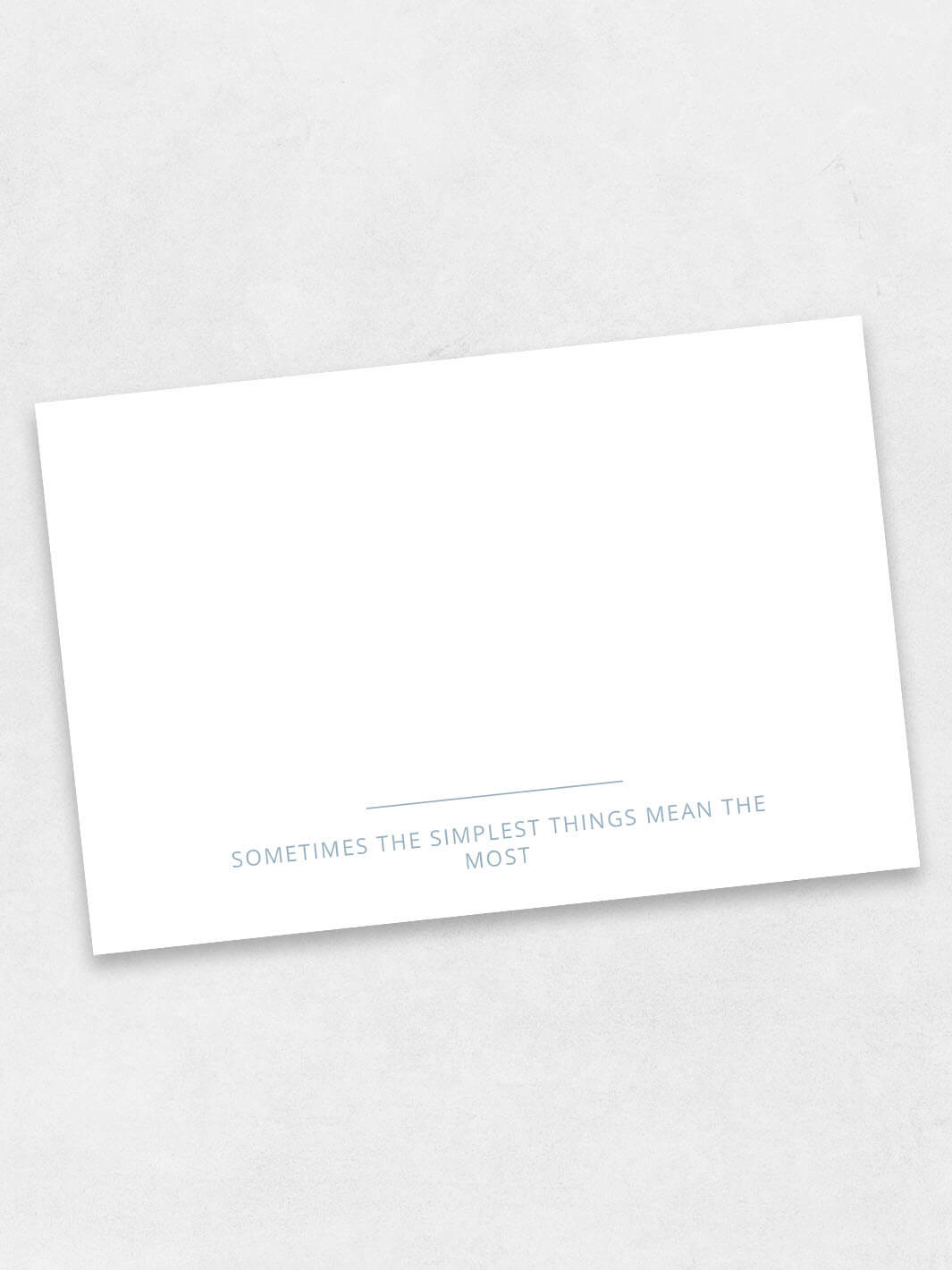 blue colored simple thank you cards back side
