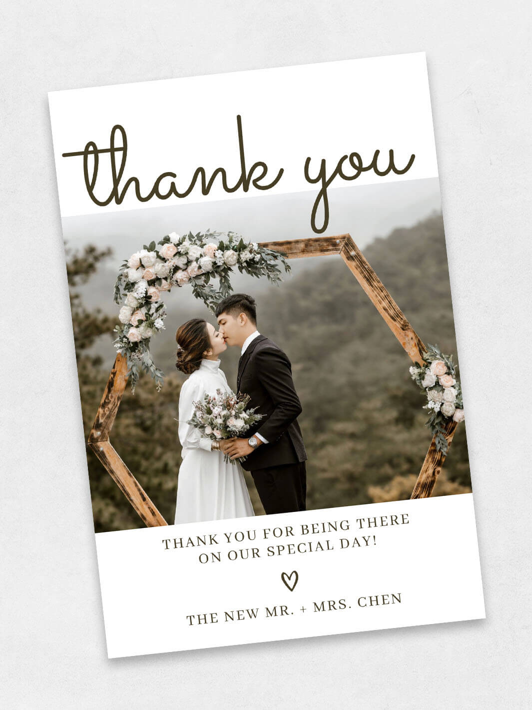 the newly weds thank you note