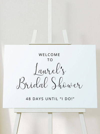 welcome sign gatorboard bridal shower sign