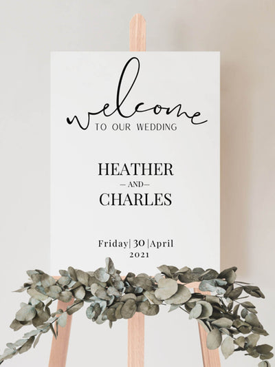 welcome to our wedding gatorboard welcome sign