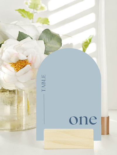 Arched Table Numbers - Table Number